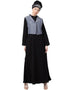 Arabic Extra contrast Jacket executive Abaya Blue