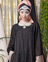 Muslim double layer hand embroidered Party abaya Cream