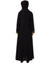 Chic Golden Lace at Sleeve Casual Abaya Black