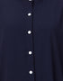 Islamic Bell Sleeve Front Open Gathered Abaya Navy Blue