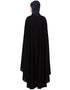 Arabic Contrast Zari Embroidered Irani Kaftan Black