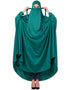 Modern Extra Nose Piece Head To Toe Free Size Jilbab Green