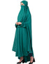 Modern Extra Nose Piece Head To Toe Free Size Jilbab Green