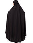 Muslim Extra Nose Piece Head To Toe Free Size Jilbab Black