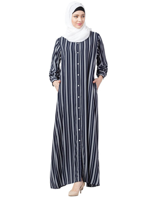 Islamic Extra Nose Piece Head To Toe Free Size Jilbab Cream