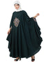 Dubai Center Embroidered Irani Kaftan Green