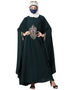 Dubai Center Embroidered Irani Kaftan Green