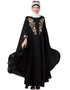 Muslim Neck Embroidered Irani Kaftan Black