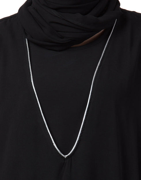 Muslimah Dabble layer kaftan cum Abaya Black