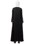 Dubai Front and Sleeve hand embroidered Party Abaya Black