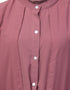 Dubai Extra Jacket and frill at bottom front open Abaya Pink