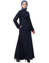 Muslimah Extra Jacket style Panel Executive Abaya Navy Blue