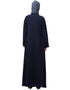 Muslimah Extra Jacket style Panel Executive Abaya Navy Blue