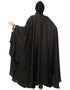 Dubai Neck and Sleeve Embroidered Irani Kaftan Black