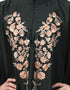 Muslim Neck and Sleeve Embroidered Irani Kaftan Dark Green