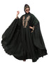 Muslim Neck and Sleeve Embroidered Irani Kaftan Dark Green