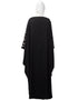 Modest Waist and both sleeve resham embroidery Nida kaftan Black