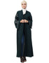 Muslimah Front Open Sleeve Resham Embroidery Abaya Green