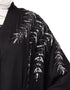 Women Front Back hand embroidered Front open Dubai Abaya Black