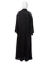 Women Front Back hand embroidered Front open Dubai Abaya Black