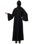 Muslimah All over Star embroidery bell sleeve Abaya Black