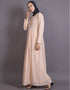 Dubai Embellishes Peach Burqown Peach