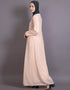 Dubai Embellishes Peach Burqown Peach