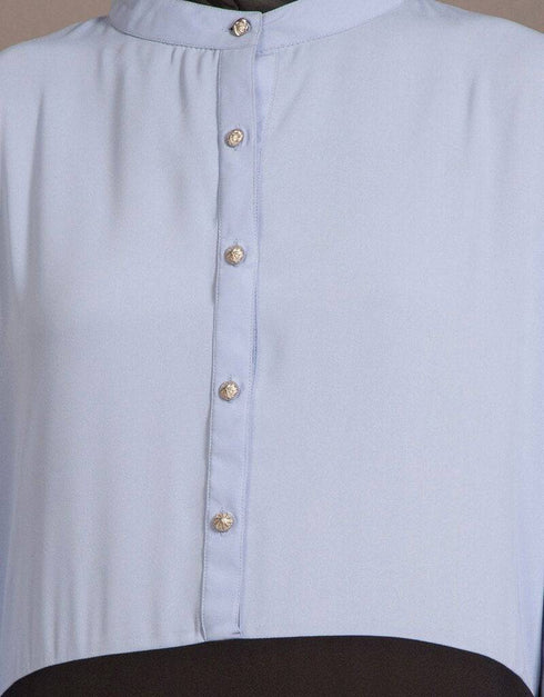 Islamic Contrast body daily wear Abaya Black