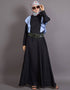 Arabic Frill casual daily wear collage girls casual skyblue abaya Black