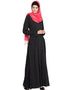 Muslimah Extended Pocket Jersey Travel Abaya Black