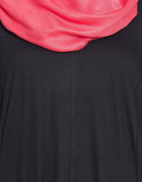 Muslimah Extended Pocket Jersey Travel Abaya Black