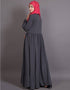 Islamic balloon sleeve bohemian Abaya Grey