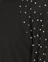 Islamic Three Bell At Sleeve Hand Work Party Abaya Black