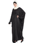Trendy Pleated Butterfly Kaftan Black