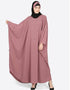 Muslimah Pearl beaded Mauve Kaftan Pink