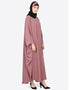 Muslimah Pearl beaded Mauve Kaftan Pink