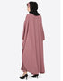 Muslimah Pearl beaded Mauve Kaftan Pink