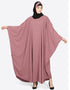 Muslimah Pearl beaded Mauve Kaftan Pink