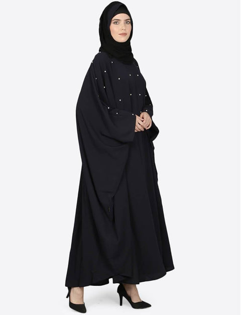 Modern Pearl beaded Black Kaftan Black