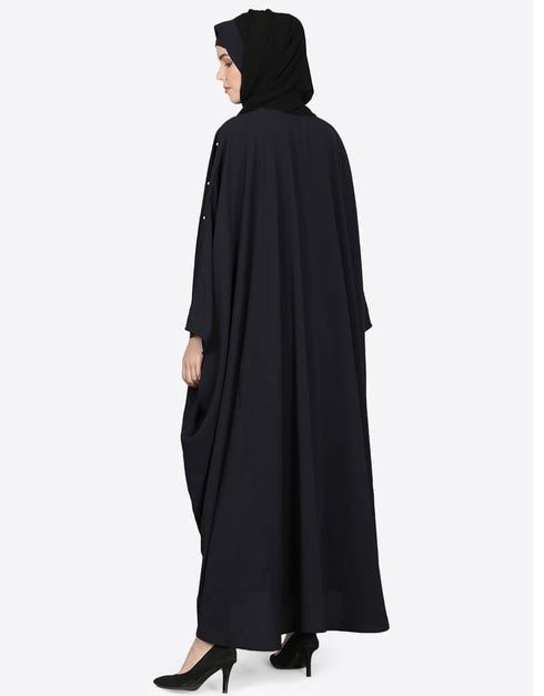 Modern Pearl beaded Black Kaftan Black