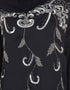 Trendy Butterfly Sleeve Hand work Party Abaya Black