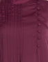 Muslim Pin tuck side placket Abaya Maroon