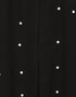 Islamic Contrast bottom cuff pearls beaded with inner Dubai Kaftan Black