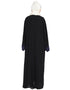 Trendy Contrast Band hand work Dubai Kaftan Black