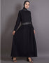 Modest Embellished Party Classic Abaya Black
