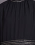 Modest Embellished Party Classic Abaya Black