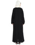 Dubai Pearls embroidered front open Dubai Kaftan Black