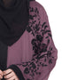 Modern Front Open embroidered Dubai Kaftan Purple