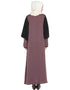 Muslim Double Sleeve Pearl beaded Abaya Brown