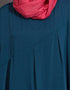 Islamic Overlapped panel casual Abaya Teal